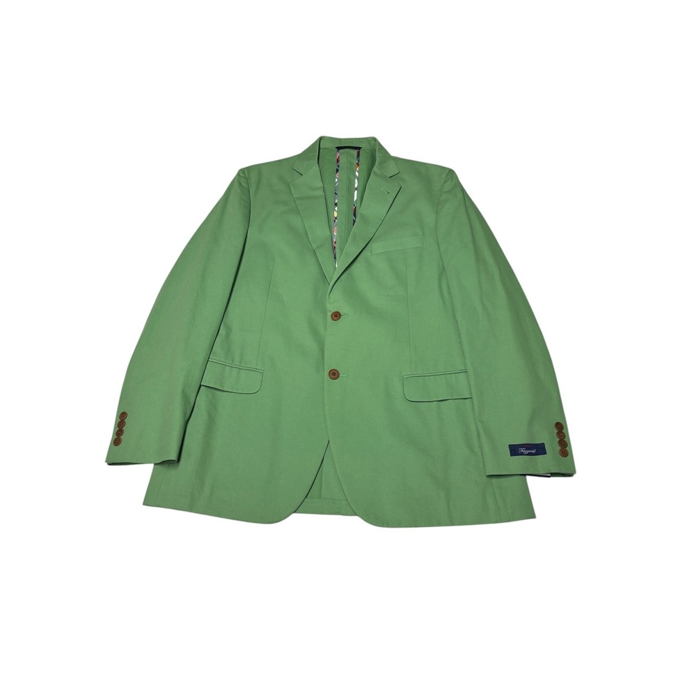 NWT Brooks Brothers 1818 Fitzgerald Green Cotton Sport Coat Blazer Mens 44L